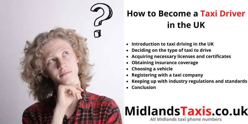 Become A Taxi Driver UK